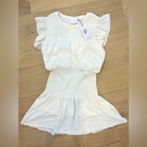 Sundays - White Rusched Dress